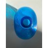 VASO VINTAGE VETRO SOFFIATO MURANO La MURRINA SPIRALE BLU AZZURRO FIRMATO '70/80