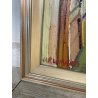 QUADRO DIPINTO Carlo Monti VEDUTA STUDIO PITTURA CAVALLETTO ANNI 50 OLIO TELA