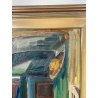 QUADRO DIPINTO Carlo Monti VEDUTA STUDIO PITTURA CAVALLETTO ANNI 50 OLIO TELA