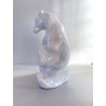 SCULTURA VINTAGE PORCELLANA BIANCA ORSO POLARE 15 cm/h Lippelsdorf  WA 1877 DE