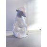 SCULTURA VINTAGE PORCELLANA BIANCA ORSO POLARE 15 cm/h Lippelsdorf  WA 1877 DE