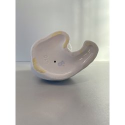 SCULTURA VINTAGE PORCELLANA BIANCA ORSO POLARE 15 cm/h Lippelsdorf  WA 1877 DE