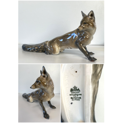 VOLPE PORCELLANA Rosenthal Selb Mod. 1538 DESIGN T. Kärner ANIMALIER H20cm '30