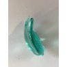 PESCE "POISSON" CRISTALLO SATINATO LALIQUE FRANCE VERDE ACQUA FIRMATO H5cm '70