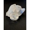 CIGNI CRISTALLO SATINATO FROSTED GLASS LALIQUE FRANCE AMORE LOVE Swans  10608