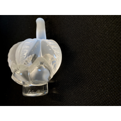 CIGNI CRISTALLO SATINATO FROSTED GLASS LALIQUE FRANCE AMORE LOVE Swans  10608