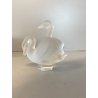 CIGNI CRISTALLO SATINATO FROSTED GLASS LALIQUE FRANCE AMORE LOVE Swans  10608