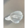 CIGNI CRISTALLO SATINATO FROSTED GLASS LALIQUE FRANCE AMORE LOVE Swans  10608