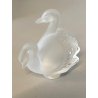 CIGNI CRISTALLO SATINATO FROSTED GLASS LALIQUE FRANCE AMORE LOVE Swans  10608
