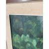 QUADRO DIPINTO Carlo Monti VEDUTA PAESAGGIO FABBRICA CASCINA ANNI 70 OLIO TELA