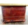 ANTICA BILANCIA BANCO SABAUDA ROBERVAL DUE PIATTI PORTATA 2 KG LEGNO MARMO '800