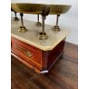 ANTICA BILANCIA BANCO SABAUDA ROBERVAL DUE PIATTI PORTATA 2 KG LEGNO MARMO '800