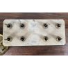 ANTICA BILANCIA BANCO SABAUDA ROBERVAL DUE PIATTI PORTATA 2 KG LEGNO MARMO '800