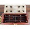 ANTICA BILANCIA BANCO SABAUDA ROBERVAL DUE PIATTI PORTATA 2 KG LEGNO MARMO '800