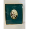 MINIATURA OLIO CERAMICA GESù BAMBINO Il Buon Pastore N.M.  Raschi RELIGIOSO '900