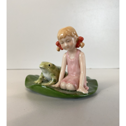 SCULTURA PORCELLANA Royal Copenhagen FIGURINA FIABA Thumbelina H.C. Andersen