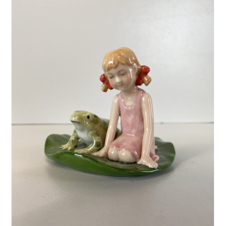 SCULTURA PORCELLANA Royal Copenhagen FIGURINA FIABA Thumbelina H.C. Andersen