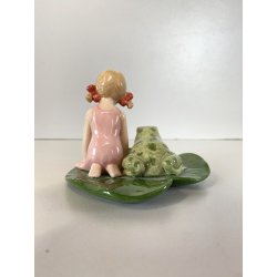SCULTURA PORCELLANA Royal Copenhagen FIGURINA FIABA Thumbelina H.C. Andersen