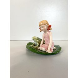SCULTURA PORCELLANA Royal Copenhagen FIGURINA FIABA Thumbelina H.C. Andersen