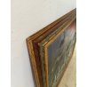 QUADRO DIPINTO Carlo Monti PIAZZA DEL POPOLO LUNGO LAGO ARONA 2000 OLIO TELA