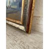 QUADRO DIPINTO Carlo Monti PIAZZA DEL POPOLO LUNGO LAGO ARONA 2000 OLIO TELA