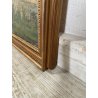 ANTICO QUADRO DIPINTO Carlo Monti VEDUTA ROCCA DI ARONA LAGO MAGGIORE ANNI 60