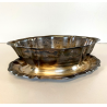 SALSIERA CON VASOIO INTEGRATO CHRISTOFLE GALLIA FRANCE PLACCATA ARGENTO '40