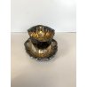 SALSIERA CON VASOIO INTEGRATO CHRISTOFLE GALLIA FRANCE PLACCATA ARGENTO '40