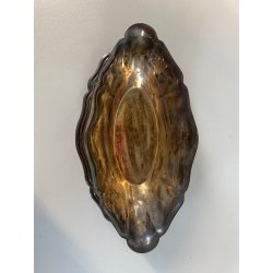 SALSIERA CON VASOIO INTEGRATO CHRISTOFLE GALLIA FRANCE PLACCATA ARGENTO '40
