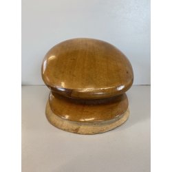 ANTICA FORMA per CAPPELLO BLOCCO LEGNO COPPOLA MODISTA MILLINERY VINTAGE '900