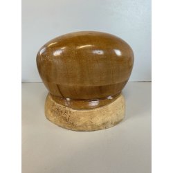ANTICA FORMA per CAPPELLO BLOCCO LEGNO COPPOLA MODISTA MILLINERY VINTAGE '900