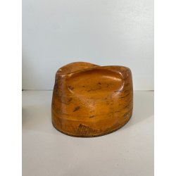 ANTICA FORMA CAPPELLO LEGNO MOD. Trilby  Fedora MODISTA MILLINERY VINTAGE '900