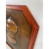QUADRO RAME farmacia BASSORILIEVO EPOCA 1900 ICONA albarello ALOE VASO CORNICE