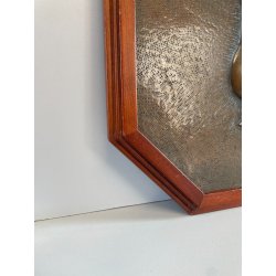 QUADRO RAME farmacia BASSORILIEVO EPOCA 1900 ICONA albarello ALOE VASO CORNICE
