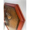 QUADRO RAME farmacia BASSORILIEVO EPOCA 1900 ICONA IGIEA CALICE SERPENTE CORNICE