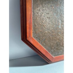 QUADRO RAME farmacia BASSORILIEVO EPOCA 1900 ICONA IGIEA CALICE SERPENTE CORNICE