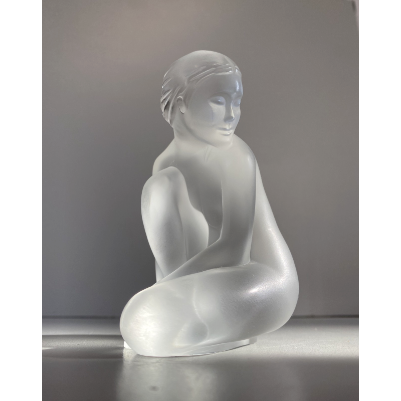 FIGURA CRISTALLO SATINATO "Petite Nue Vénus" FROSTED GLASS LALIQUE® FRANCE H10cm