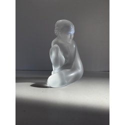 FIGURA CRISTALLO SATINATO "Petite Nue Vénus" FROSTED GLASS LALIQUE® FRANCE H10cm