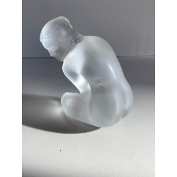 FIGURA CRISTALLO SATINATO "Petite Nue Vénus" FROSTED GLASS LALIQUE® FRANCE H10cm