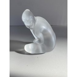 FIGURA CRISTALLO SATINATO "Petite Nue Vénus" FROSTED GLASS LALIQUE® FRANCE H10cm