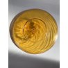 SET da NOTTE BOTTIGLIA SOTTOPIATTO COORDINATO VETRO Murano AMBRATO SPIRALE '50