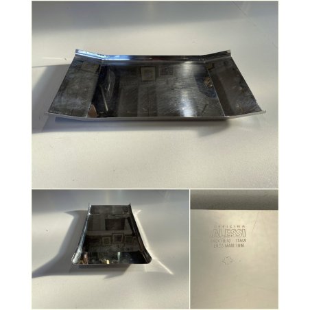 VASSOIO Arran DESIGN Enzo Mari ALESSI ACCIAIO INOX 18/10 VINTAGE TRAY 48x24,5 cm