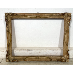 ANTICA CORNICE VENEZIANA LEGNO bianca 63cmx50cm EPOCA '900 PER quadro O STAMPA