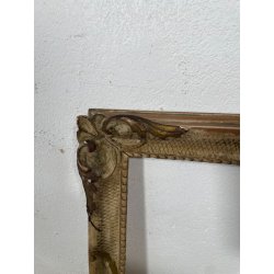ANTICA CORNICE VENEZIANA LEGNO bianca 63cmx50cm EPOCA '900 PER quadro O STAMPA