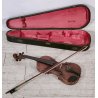 ANTICO VIOLINO con ARCHETTO epoca XIX sec STRUMENTO MUSICALE Old Violin CUSTODIA