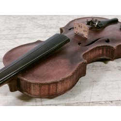 ANTICO VIOLINO con ARCHETTO epoca XIX sec STRUMENTO MUSICALE Old Violin CUSTODIA