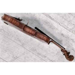 ANTICO VIOLINO con ARCHETTO epoca XIX sec STRUMENTO MUSICALE Old Violin CUSTODIA