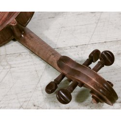 ANTICO VIOLINO con ARCHETTO epoca XIX sec STRUMENTO MUSICALE Old Violin CUSTODIA