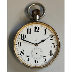 GRANDE ANTICO OROLOGIO TASCA 8 days EPOCA '900 OLD POCKET WATCH taschino ø 65 mm