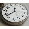GRANDE ANTICO OROLOGIO TASCA 8 days EPOCA '900 OLD POCKET WATCH taschino ø 65 mm